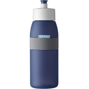 Mepal – Bouteille de Sport Ellipse – Bouteille d&rsquo;Eau pour le Sport et les Loisirs – Bouteille de Boisson Sportive avec bec Souple – Lavable au Lave-vaisselle et sans BPA – 500 ml – Nordic blue(Nordic Denim)