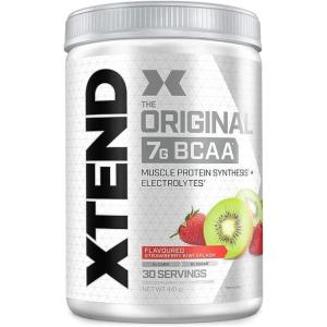 Poudre XTEND Original aux BCAA – citron/citron vert | complément alimentaire aux acides aminés ramifiés | 7 g de BCAA + électrolytes pour récupération et hydratation | 30 portions(Orange sanguine)