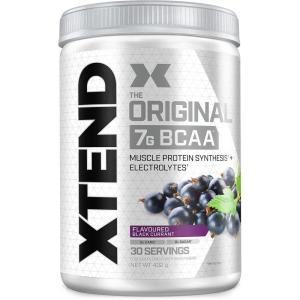 Poudre XTEND Original aux BCAA – citron/citron vert | complément alimentaire aux acides aminés ramifiés | 7 g de BCAA + électrolytes pour récupération et hydratation | 30 portions(Cassis)