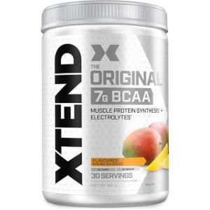 Poudre XTEND Original aux BCAA – citron/citron vert | complément alimentaire aux acides aminés ramifiés | 7 g de BCAA + électrolytes pour récupération et hydratation | 30 portions(Mangue)