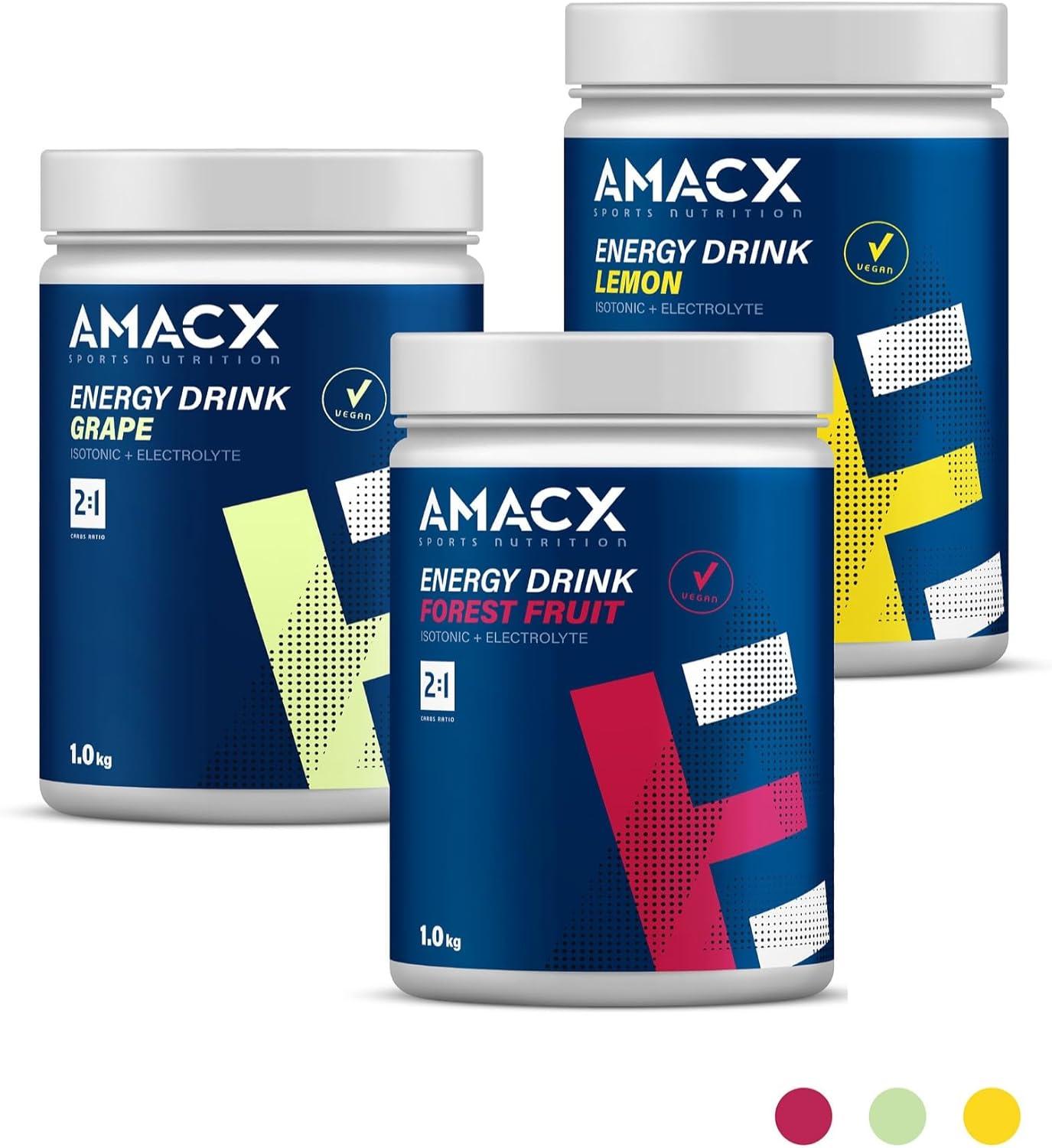 imageAMACX Boisson Energisante en Poudre Boisson Isotonique Hydratation Electrolyte pour le Sport 1kg Boissons nergtiques au Glucose et Fructose Sans Additifs Artificiels CitronCitron