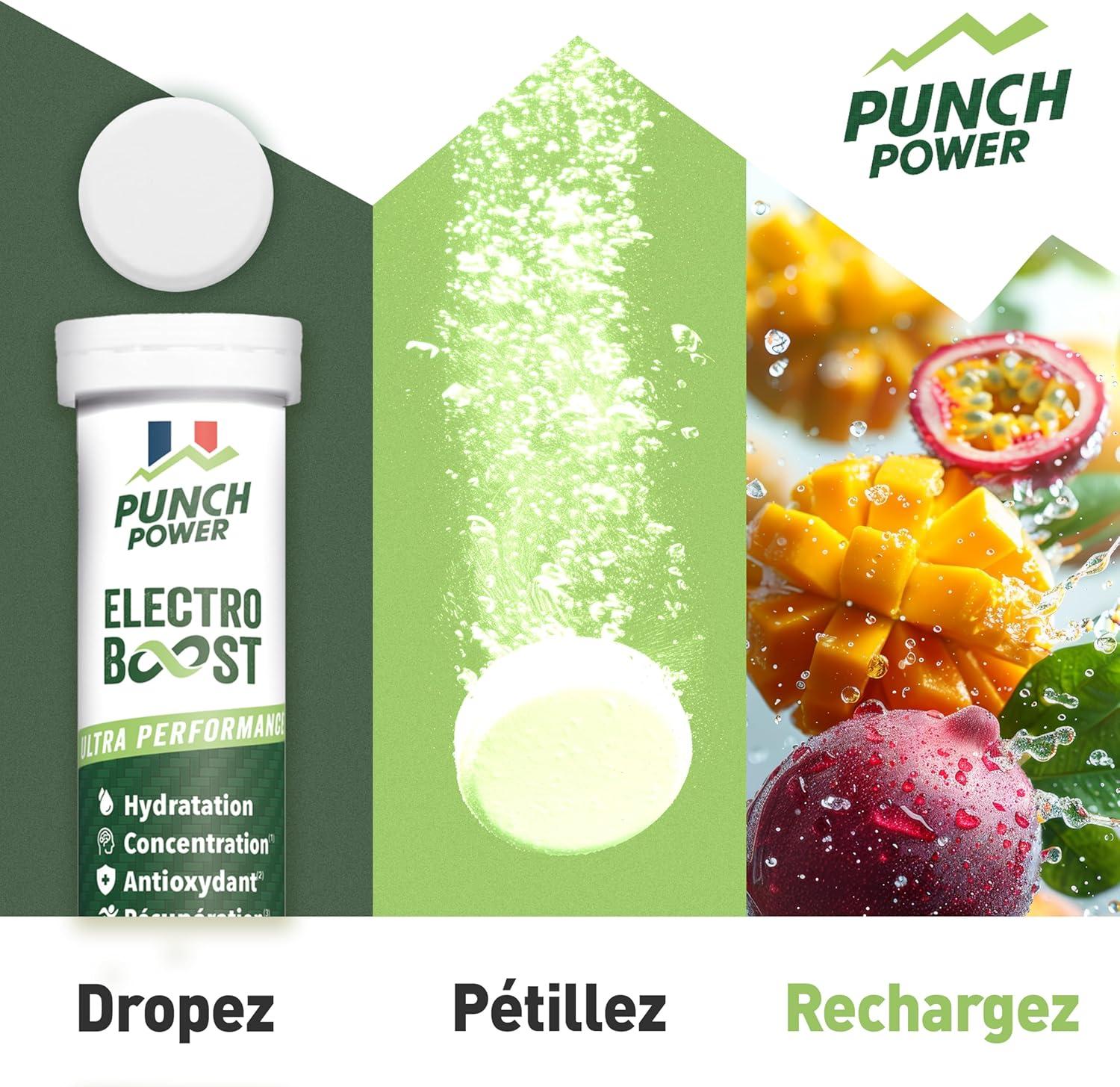 imageELECTROLYTES HYDRATATION Electrolyte Punch Power SANS SUCRE Fabriqu en France Vitamines Minraux Magnesium Pastille Hydratation Sport 20 Pastilles Effervescentes Electrolytes Mangue PassionMangue Passion