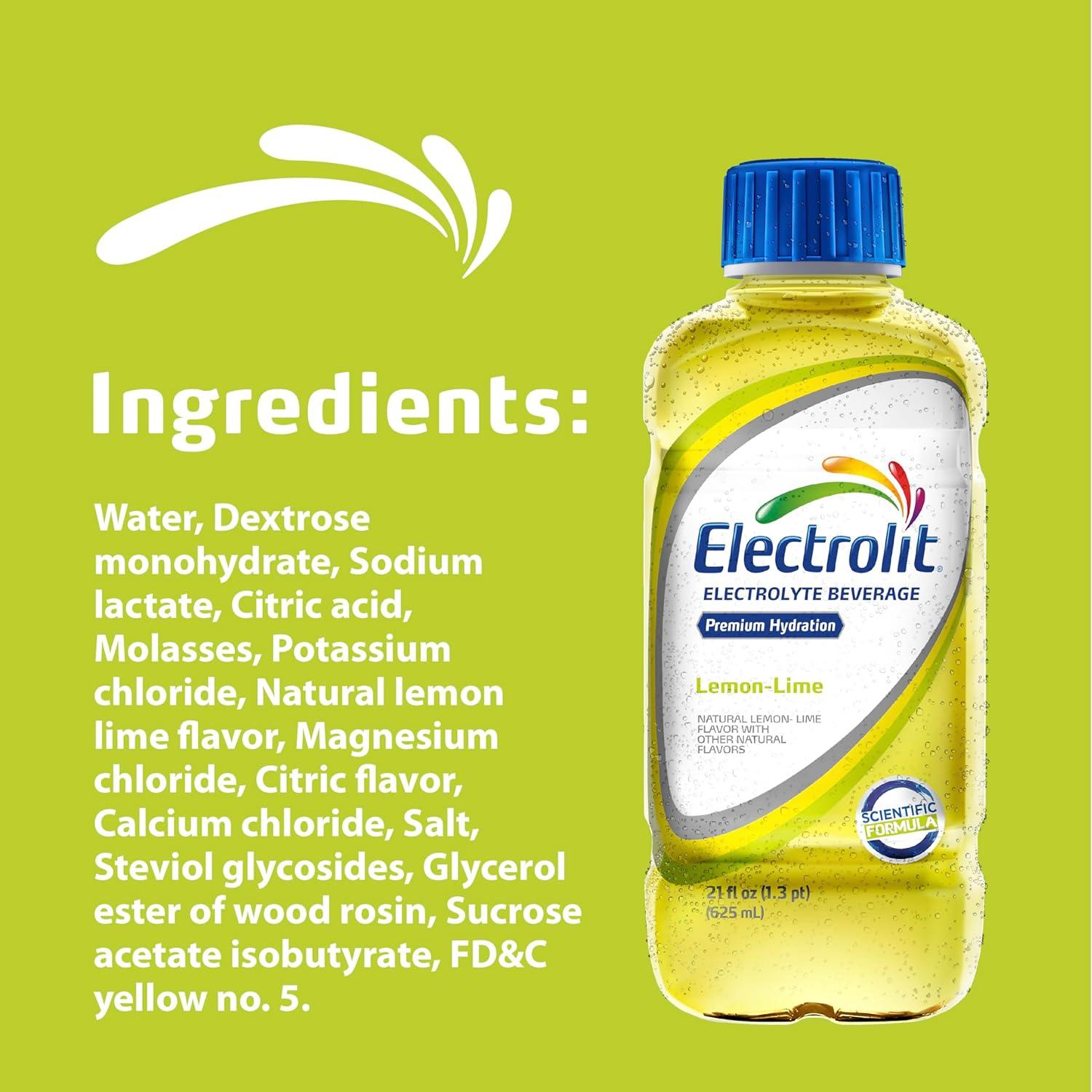 imageElectrolit Lot de 12 bouteilles de boisson lectrolyte raisin 75 mlCitron vert