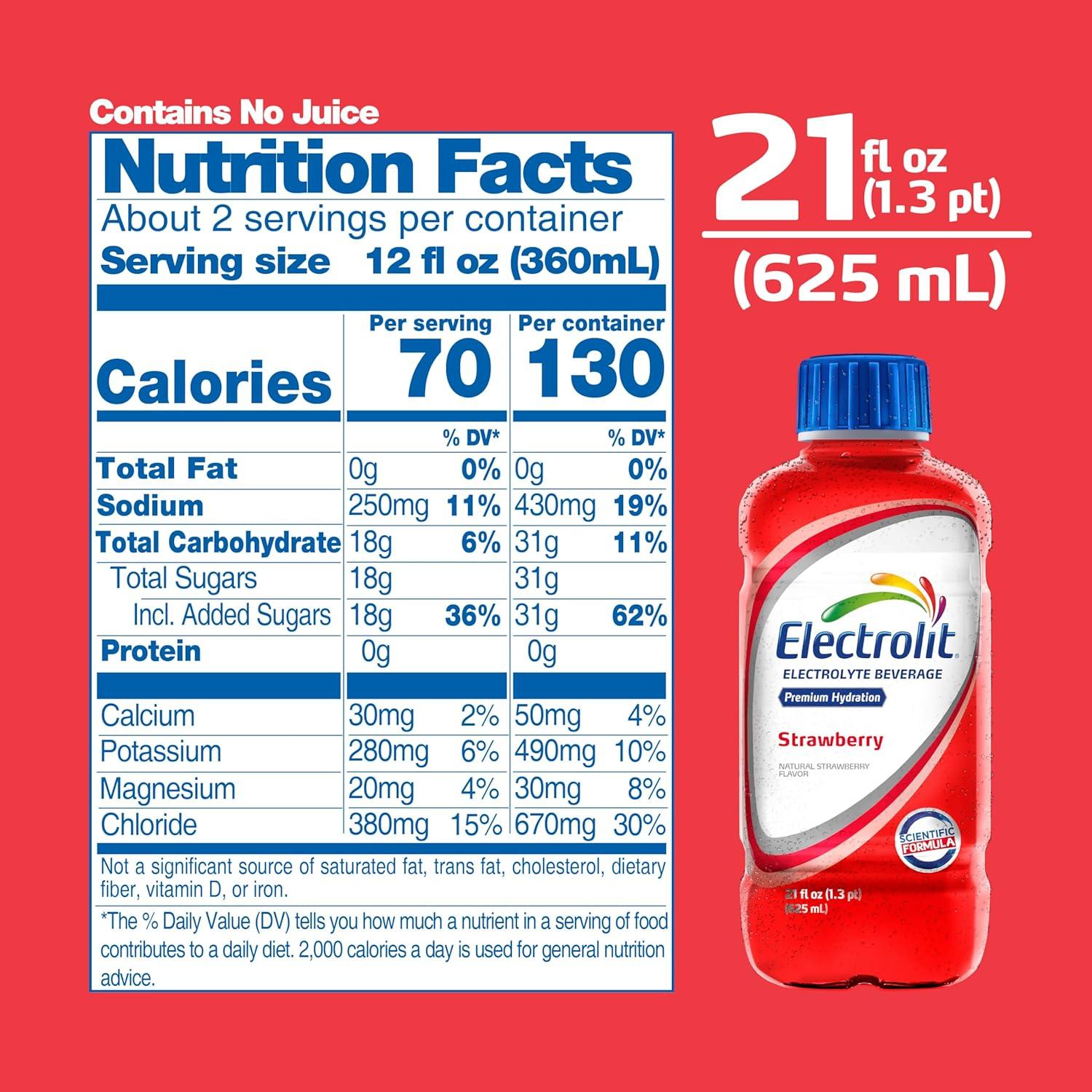 imageElectrolit Lot de 12 bouteilles de boisson lectrolyte raisin 75 mlFraise