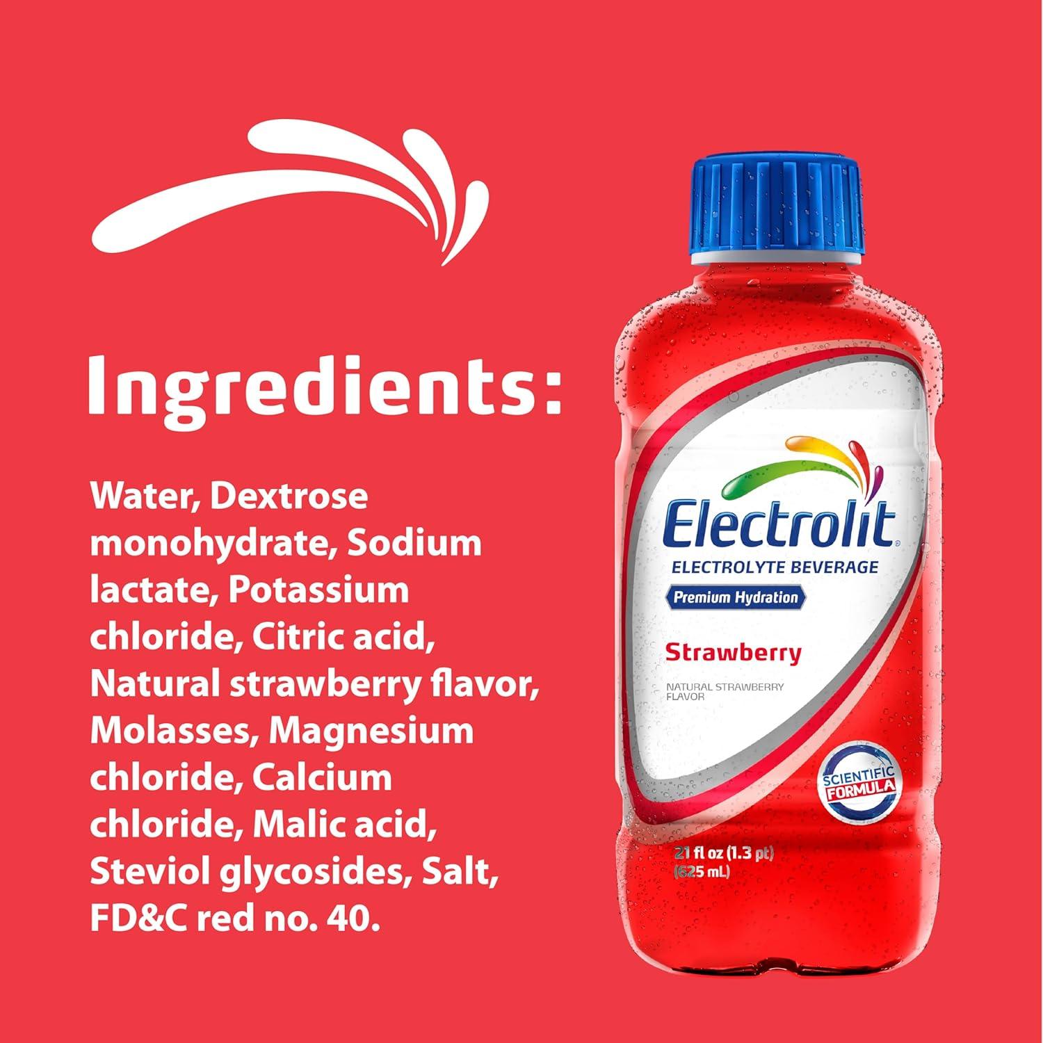imageElectrolit Lot de 12 bouteilles de boisson lectrolyte raisin 75 mlFraise