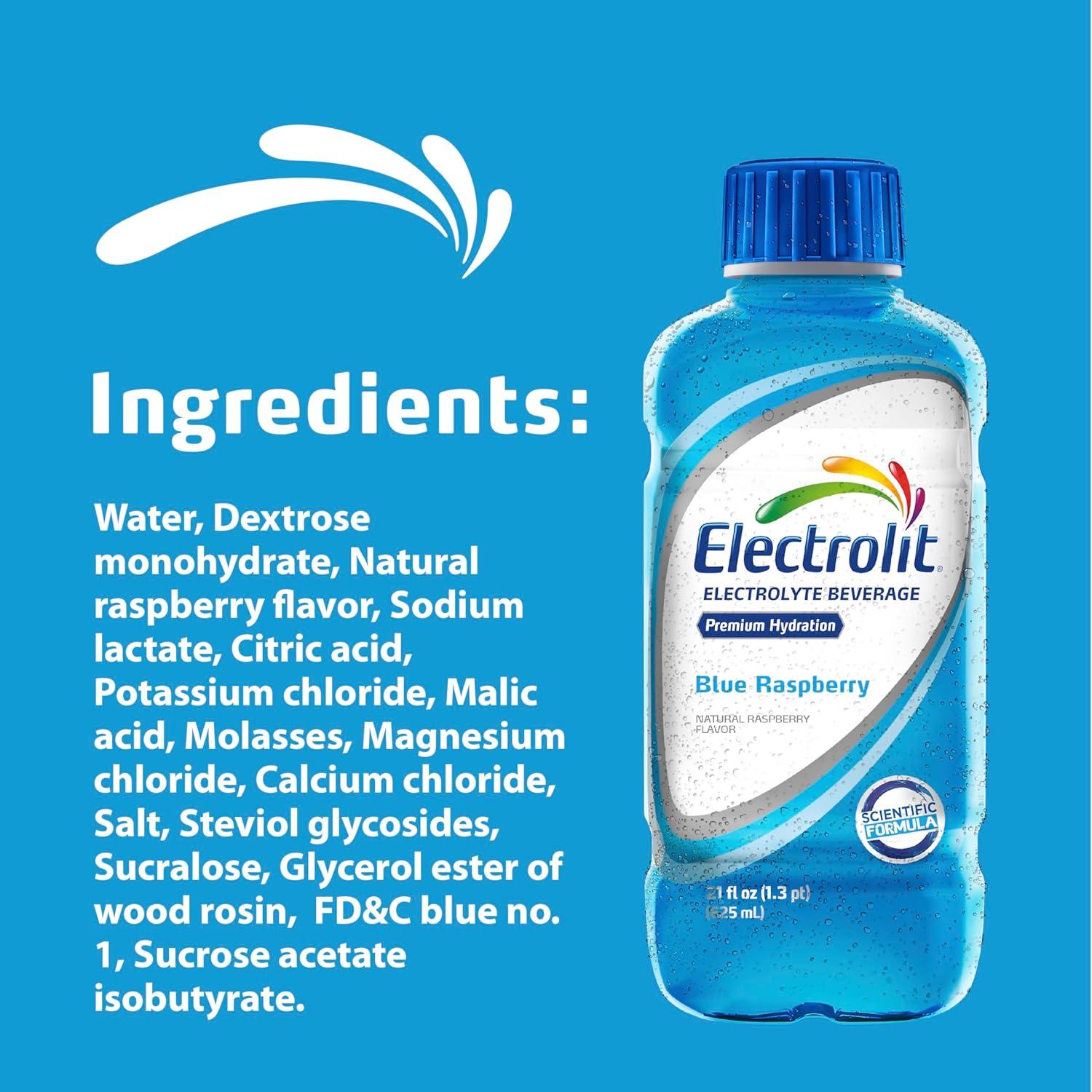imageElectrolit Lot de 12 bouteilles de boisson lectrolyte raisin 75 mlFramboise bleue