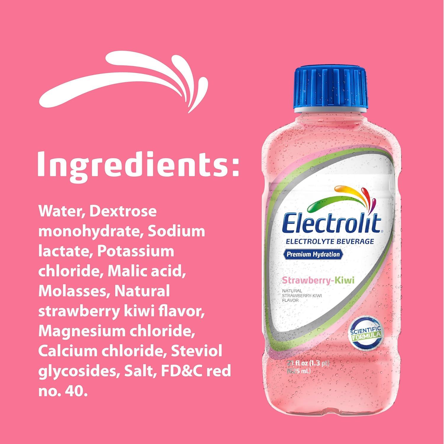 imageElectrolit Lot de 12 bouteilles de boisson lectrolyte raisin 75 mlKiwi fraise