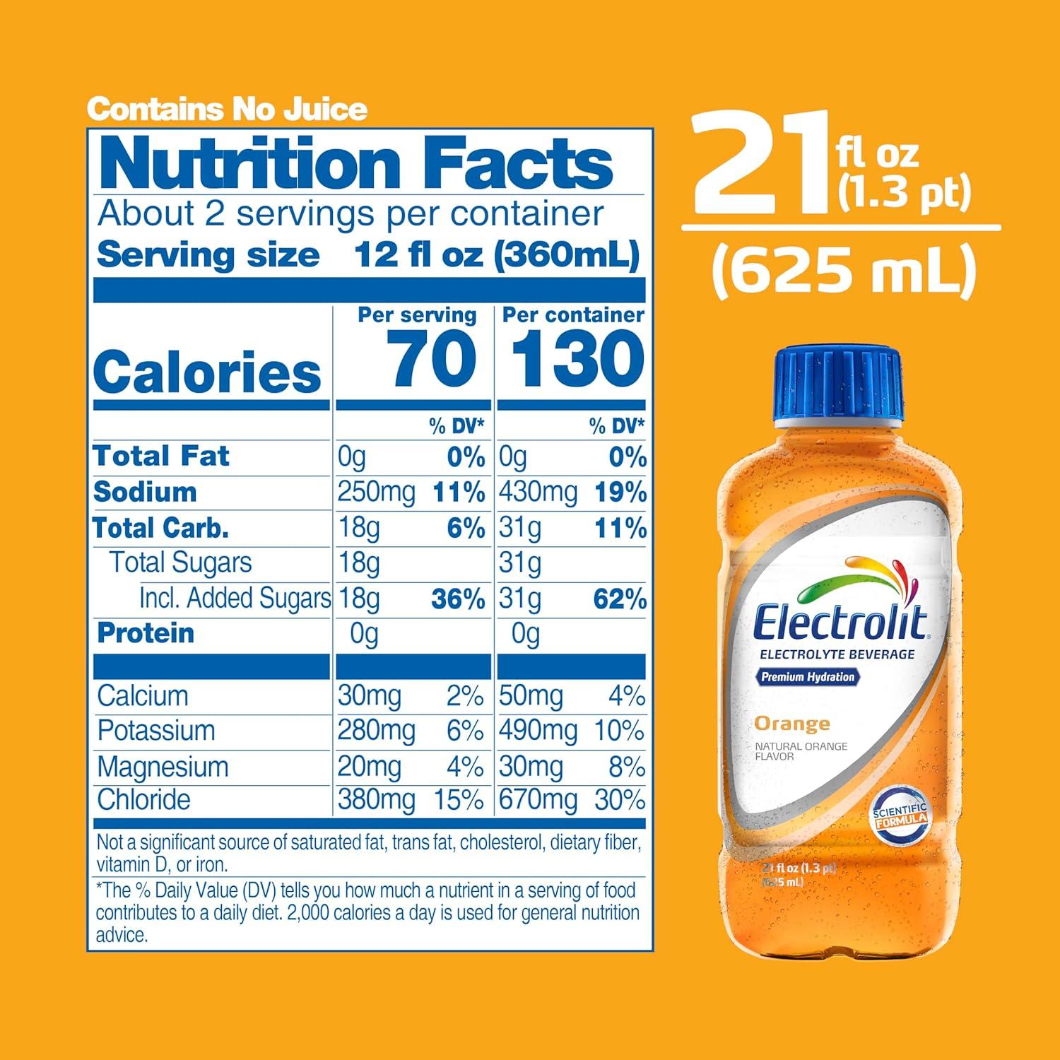 imageElectrolit Lot de 12 bouteilles de boisson lectrolyte raisin 75 mlOrange