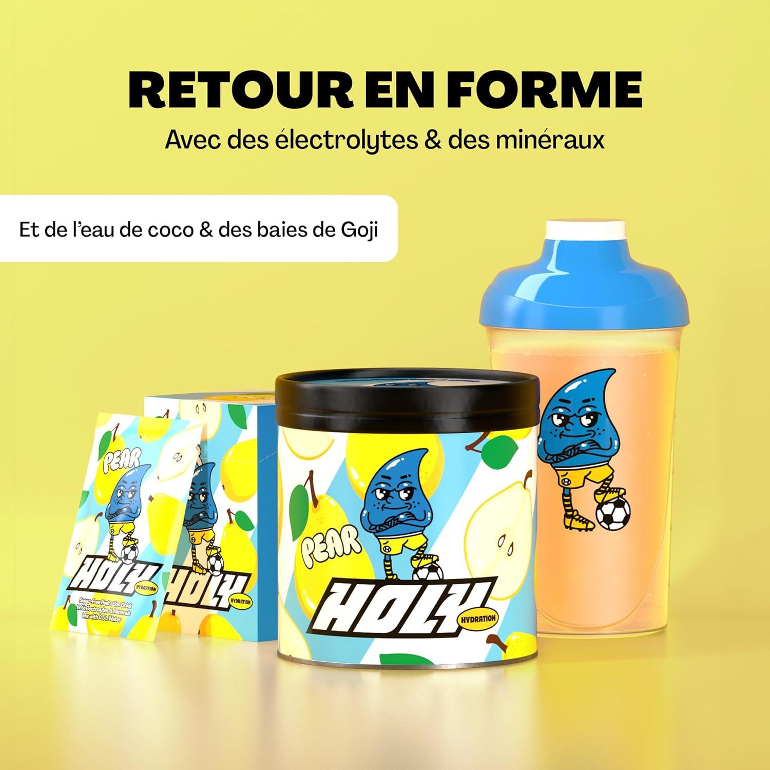 imageHOLY Hydration Lemon 50 portions avec de prcieux lectrolytes ampamp minraux Boisson hydratante Vgtalienne aux armes de fruits 100 naturels 350gPear