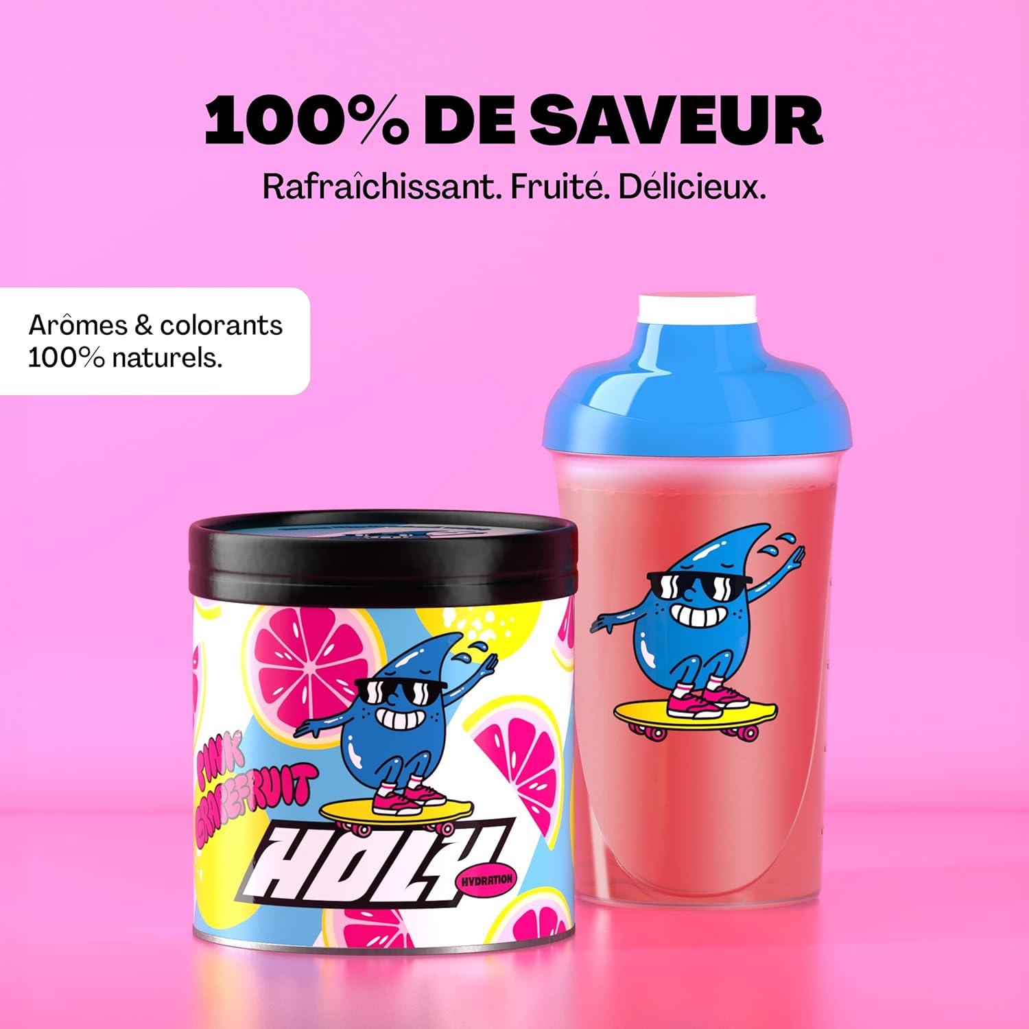imageHOLY Hydration Lemon 50 portions avec de prcieux lectrolytes ampamp minraux Boisson hydratante Vgtalienne aux armes de fruits 100 naturels 350gPink Grapefruit