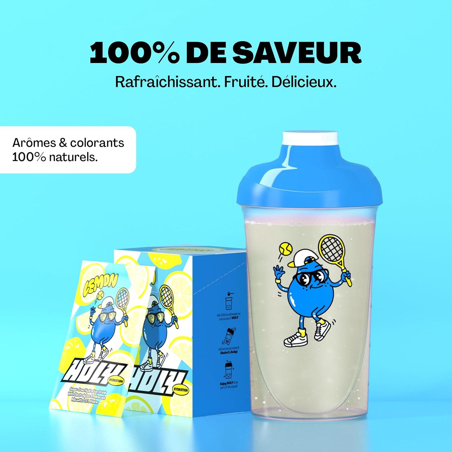 imageHOLY Hydration Lot de 10 botes de dgustation canneberge en poudre au got canneberge 10 portions dlectrolytes et minraux prcieux Boisson dhydratation Vgtalien avec armes de fruitsCitron