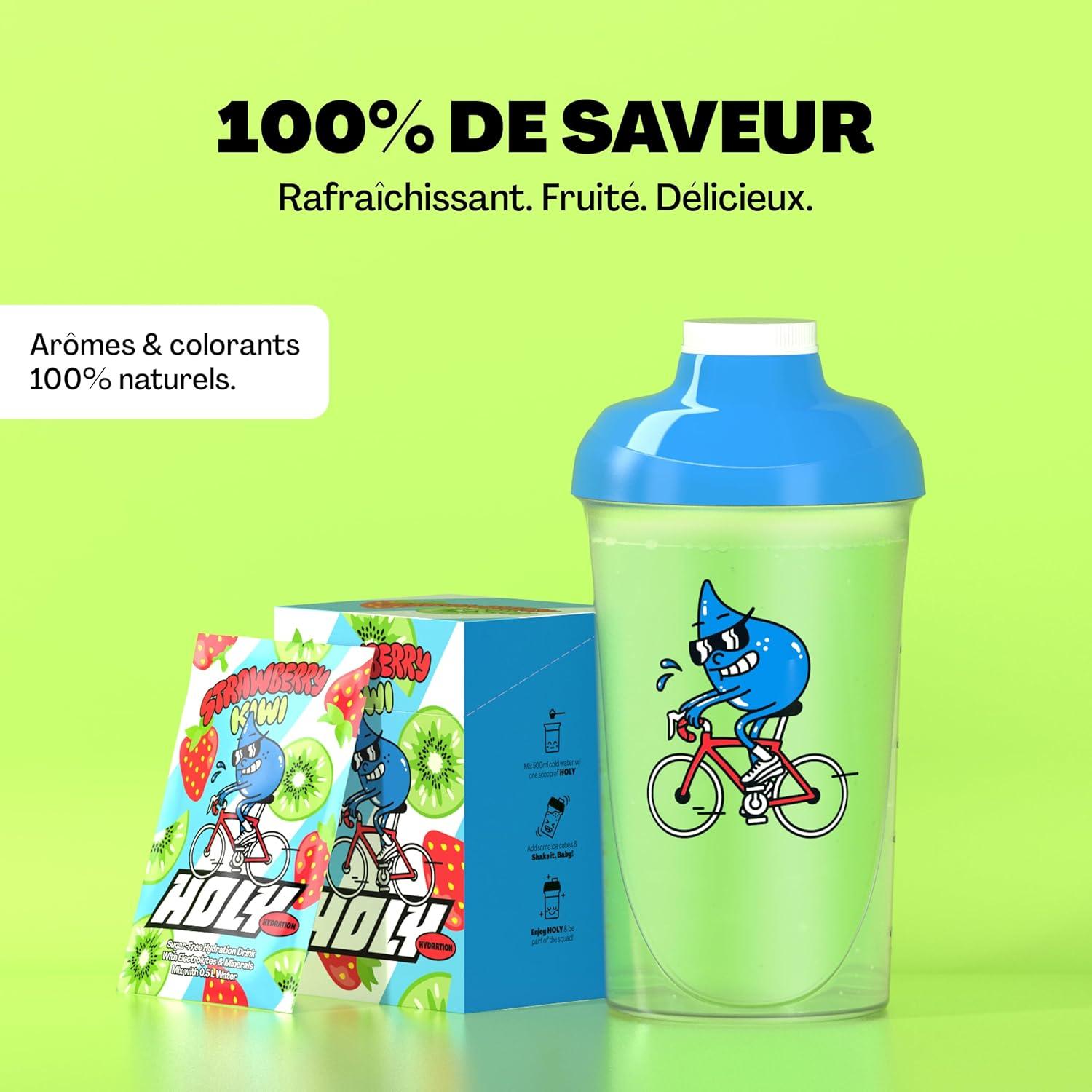 imageHOLY Hydration Lot de 10 botes de dgustation canneberge en poudre au got canneberge 10 portions dlectrolytes et minraux prcieux Boisson dhydratation Vgtalien avec armes de fruitsStrawberry Kiwi