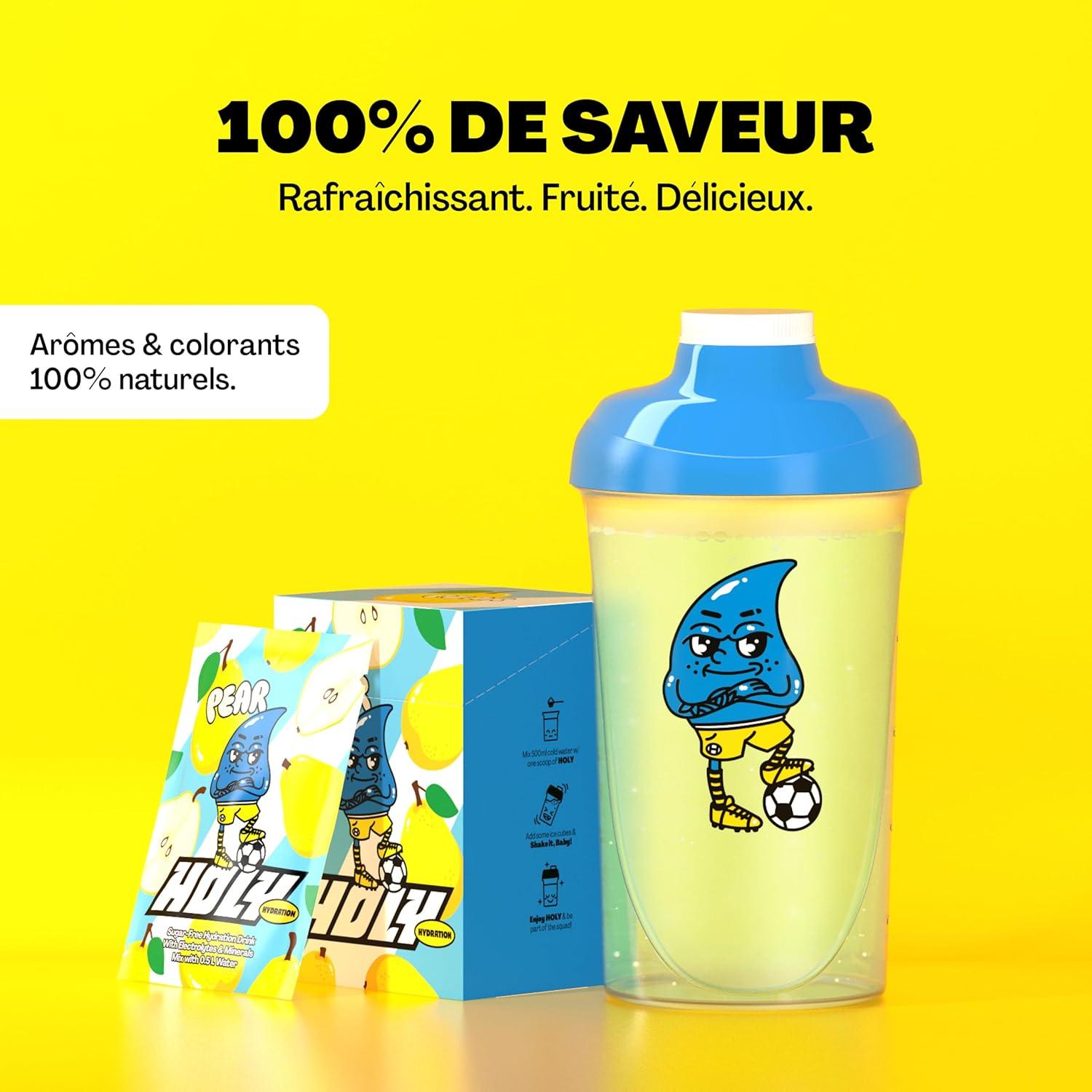 imageHOLY Hydration Lot de 10 botes de dgustation canneberge en poudre au got canneberge 10 portions dlectrolytes et minraux prcieux Boisson dhydratation Vgtalien avec armes de fruitsPear