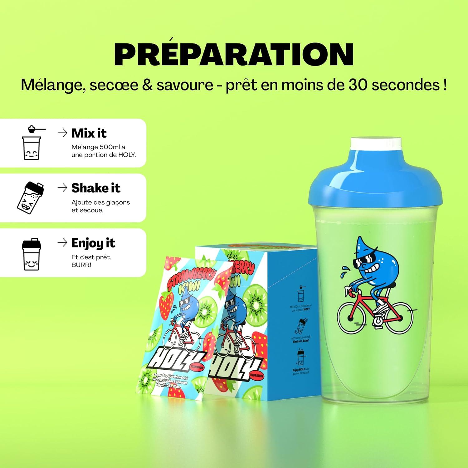 imageHOLY Hydration Lot de 10 botes de dgustation canneberge en poudre au got canneberge 10 portions dlectrolytes et minraux prcieux Boisson dhydratation Vgtalien avec armes de fruitsStrawberry Kiwi
