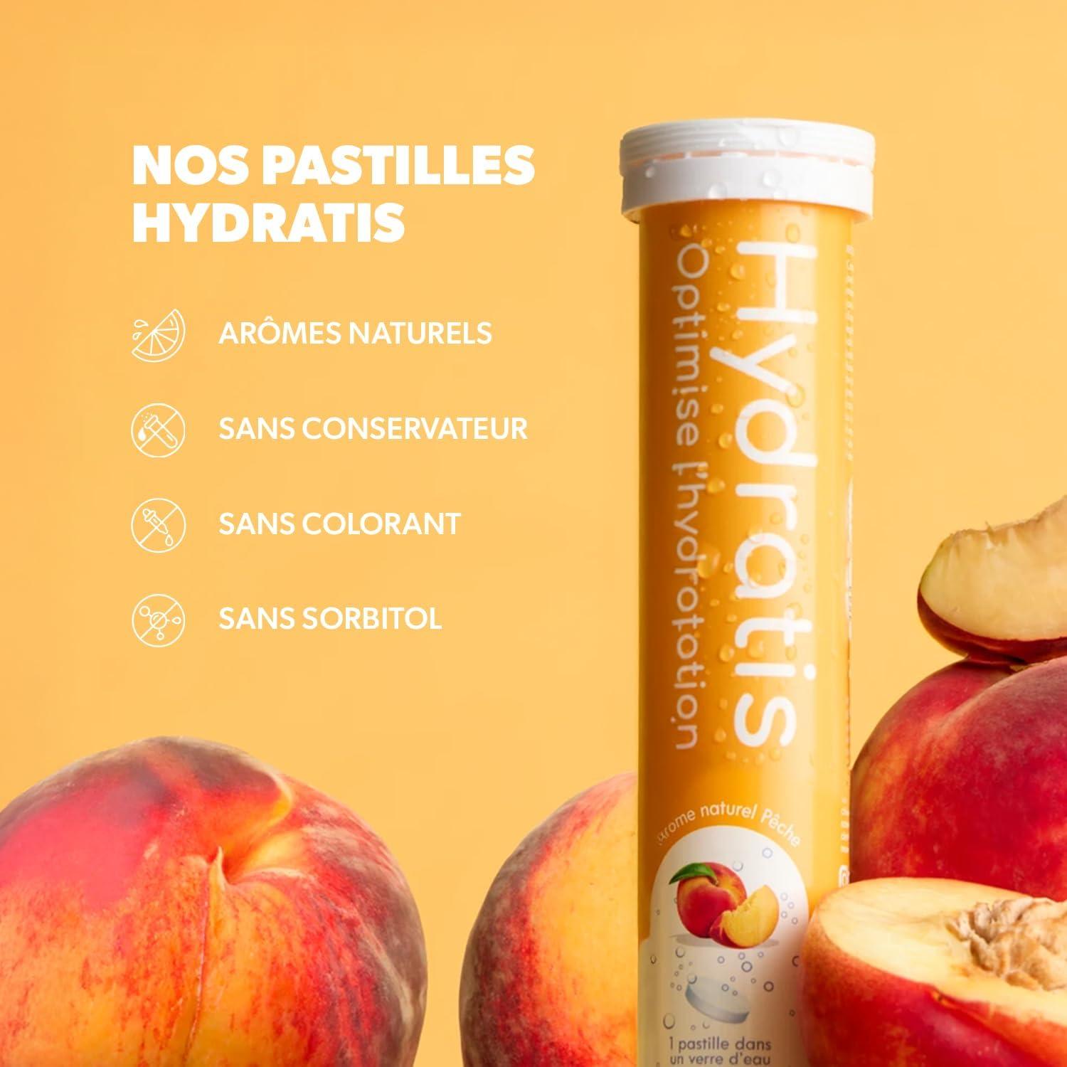 imageHYDRATIS Pastilles Hydratation Electrolytes Pche Amliore lHydratation et Favorise lnergie Formule Isotonique Sport Rcupration Bientre 1 mini tube 10 Pastilles2 TUBES