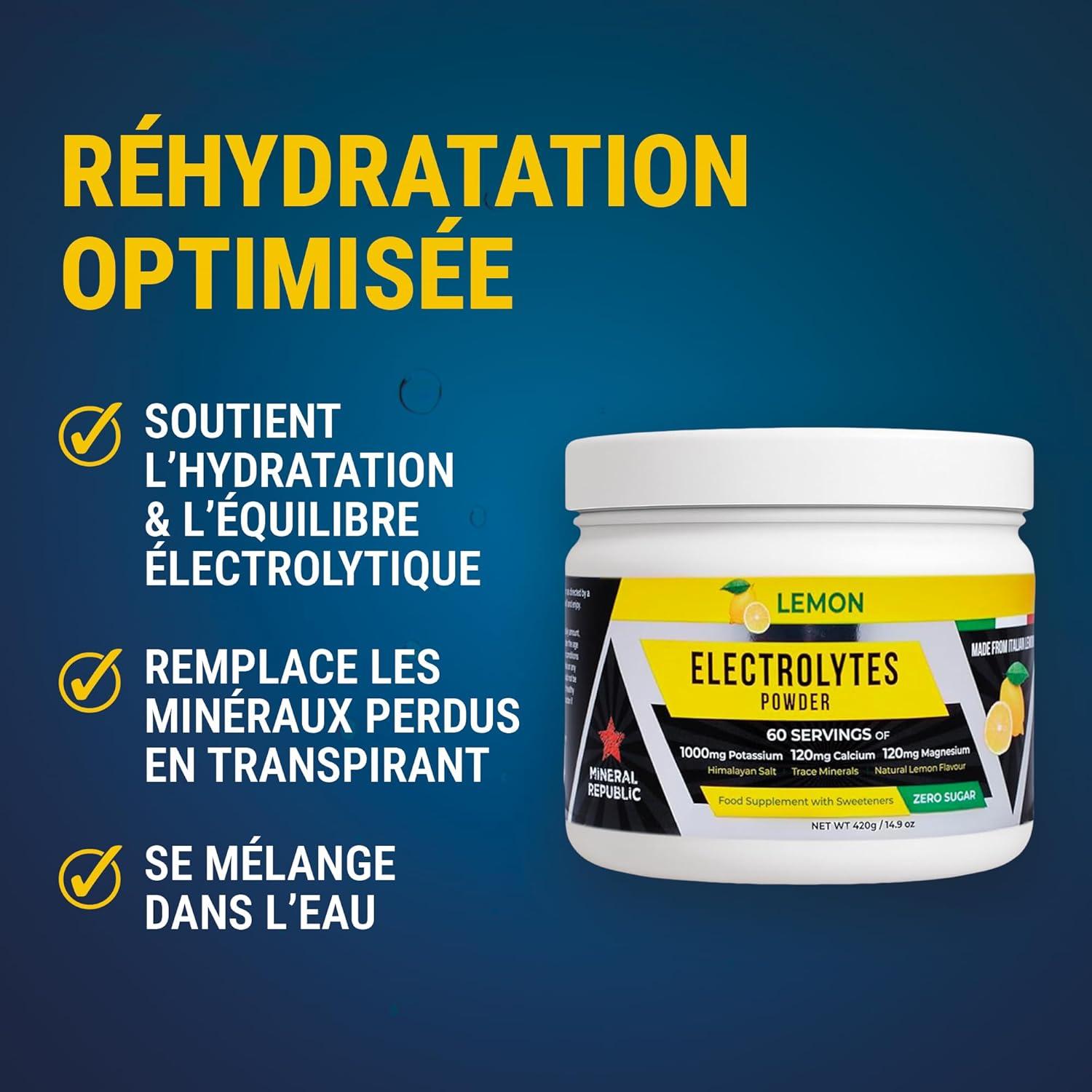 imageHonest Electrolyte Powder Electrolytes sans Sucre de Haute Puissancelectrolytes Keto Zro Calorie avec Magnsium Poudre Concentre de Potassium Sodium et Minraux KetoSels de Jene420 g Lot de 1
