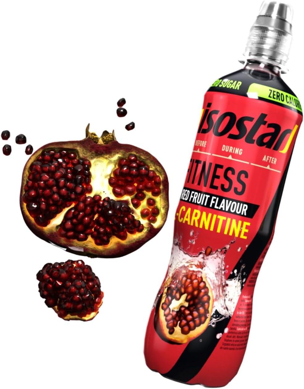imageIsostar L Carnitine Saveur Fruits Rouges Boisson hydratatante pour sportifs Sans calories Sans sucres 500 mlFruits Rouges