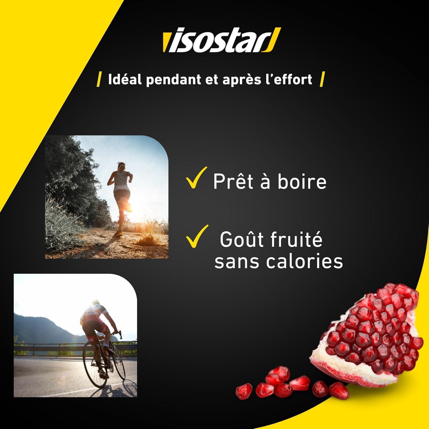 imageIsostar L Carnitine Saveur Fruits Rouges Boisson hydratatante pour sportifs Sans calories Sans sucres 500 mlFruits Rouges