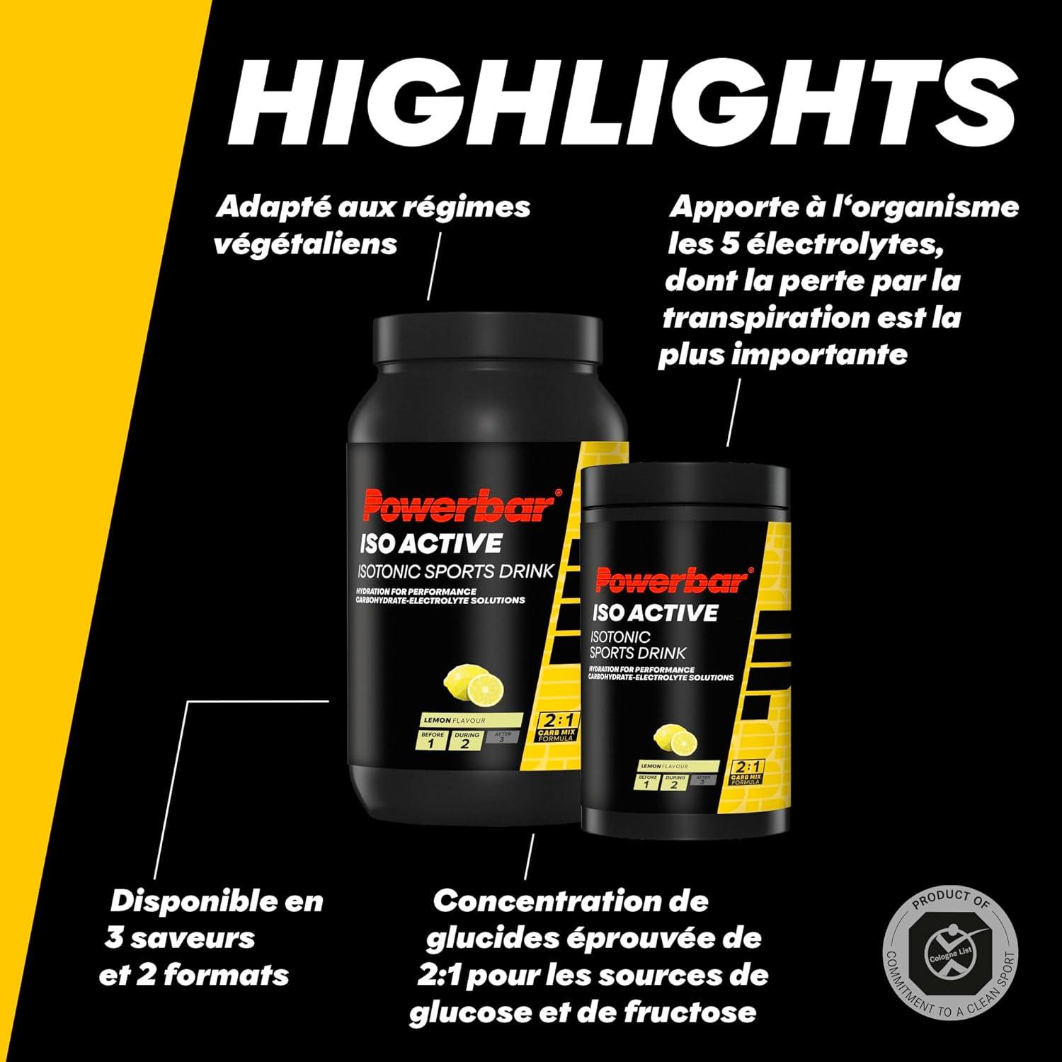 imagePowerbar Isoactive Red Fruit 1320g Boisson Isotonique pour Sportifs 5 lectrolytes C2MAXLemon