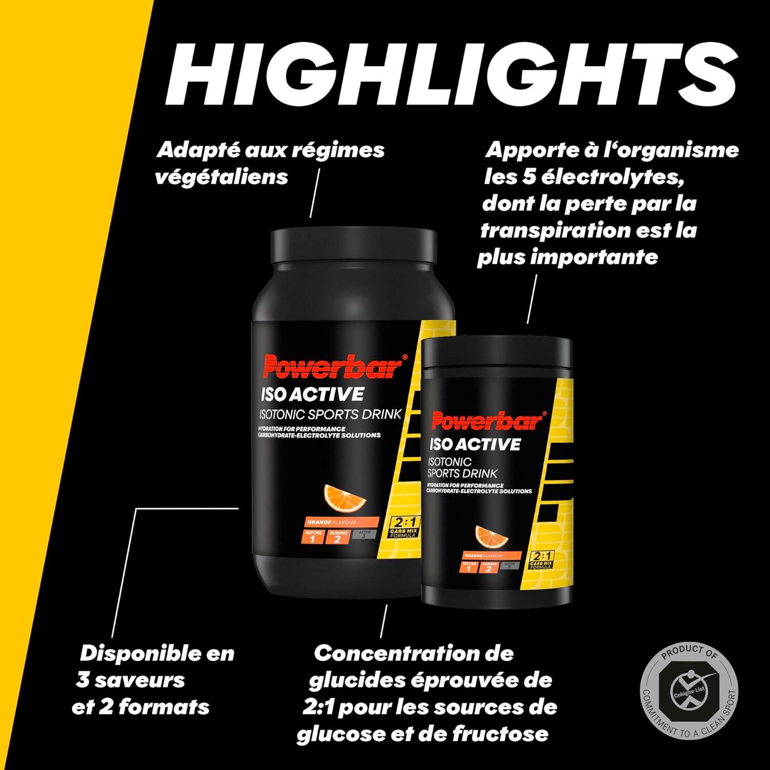 imagePowerbar Isoactive Red Fruit 1320g Boisson Isotonique pour Sportifs 5 lectrolytes C2MAXOrange