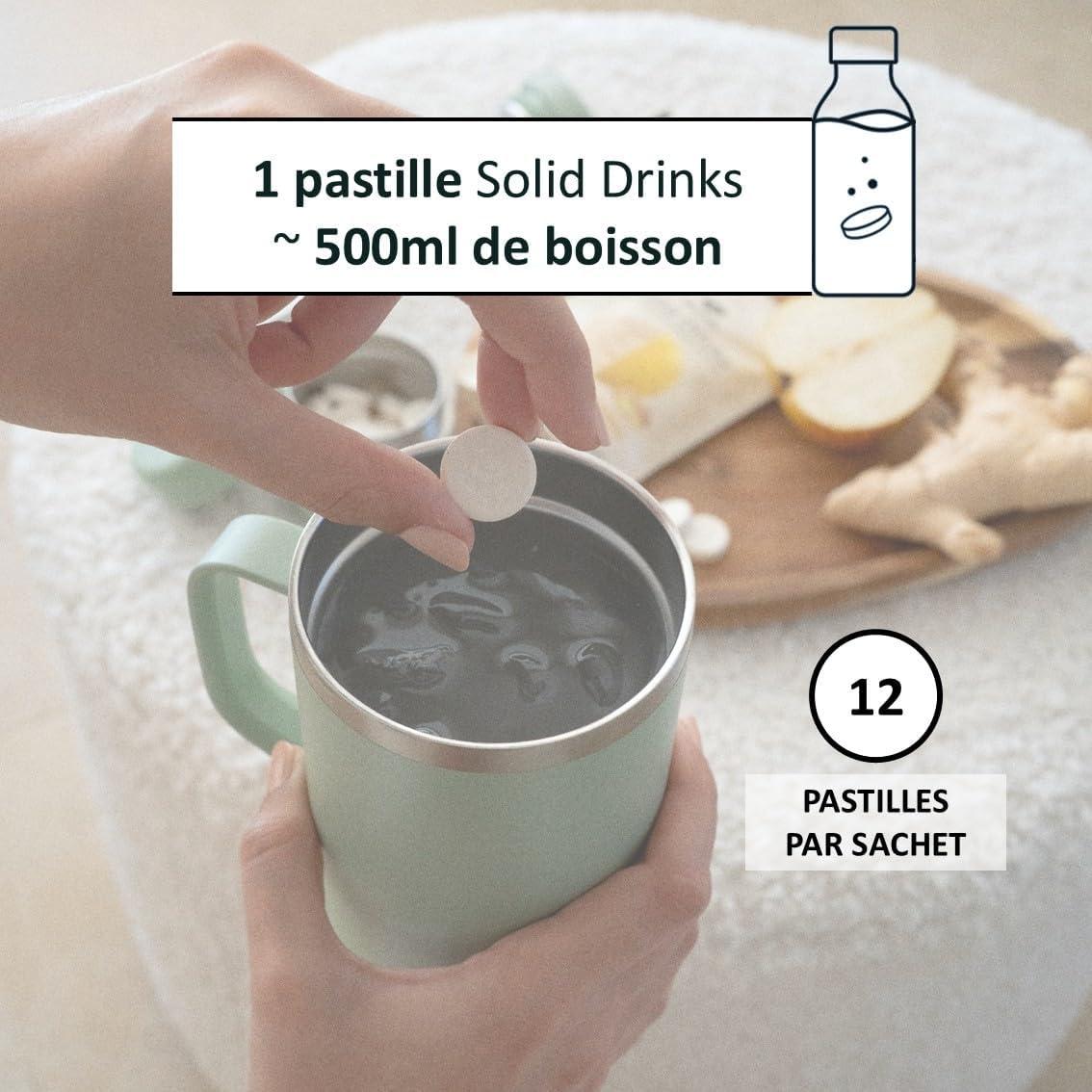 imageQwetch SOLID DRINKS 12 Pastilles dhydratation avec Vitamines C ampamp B Boisson Sans Sucres Saveurs Litchi ampamp Goyave Vegan Zro Calories Fabriqu en France
