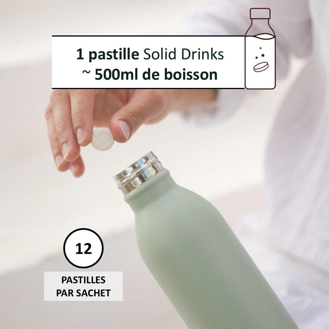 imageQwetch SOLID DRINKS 36 Pastilles dhydratation avec Vitamines C ampamp B Boisson Sans Sucres Saveurs FraiseampampFramboise MreampampMyrtille LitchiampampGoyave Vegan Zro Calories Fabriqu en FranceCoffret Bio