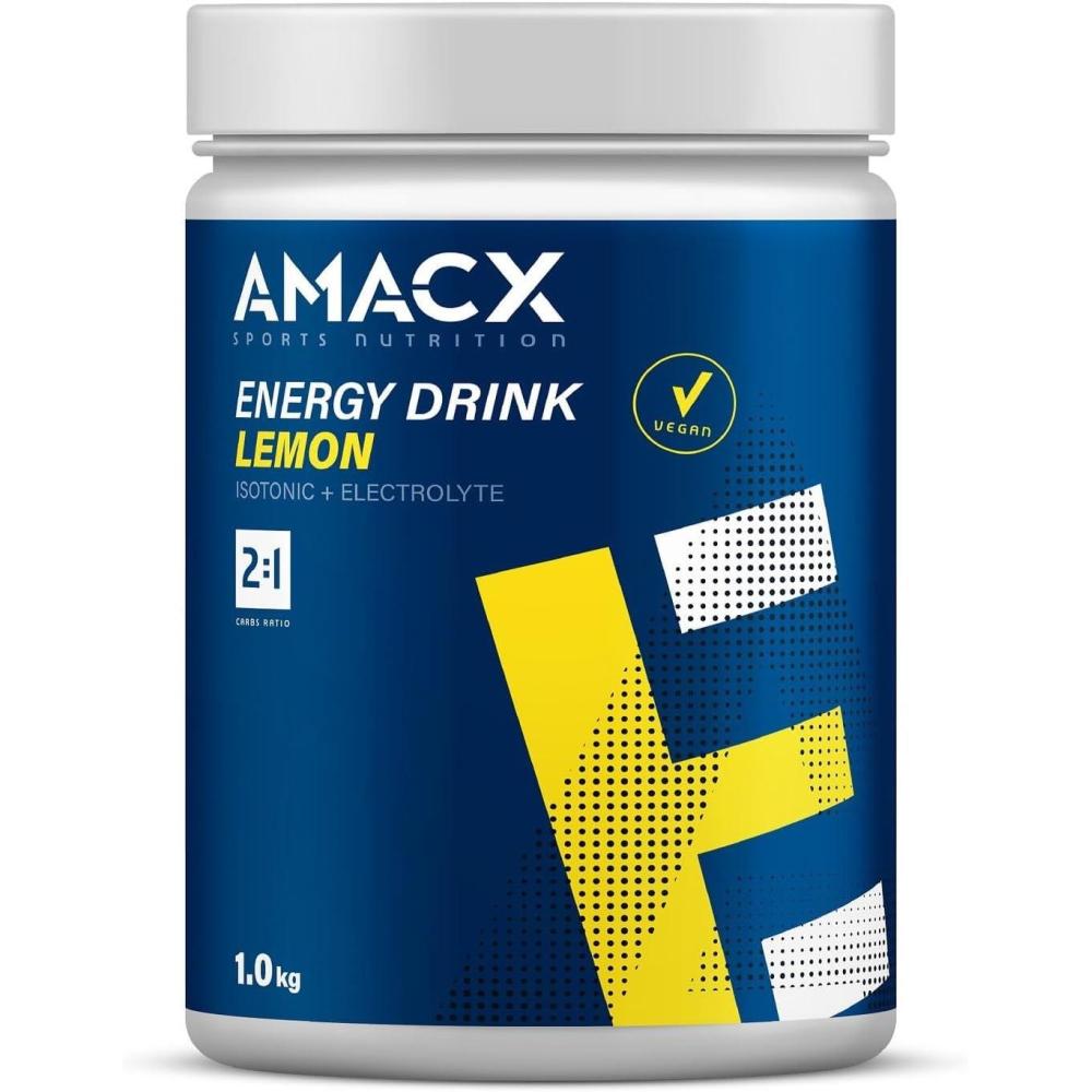 imageAMACX Boisson Energisante en Poudre Boisson Isotonique Hydratation Electrolyte pour le Sport 1kg Boissons nergtiques au Glucose et Fructose Sans Additifs Artificiels CitronCitron