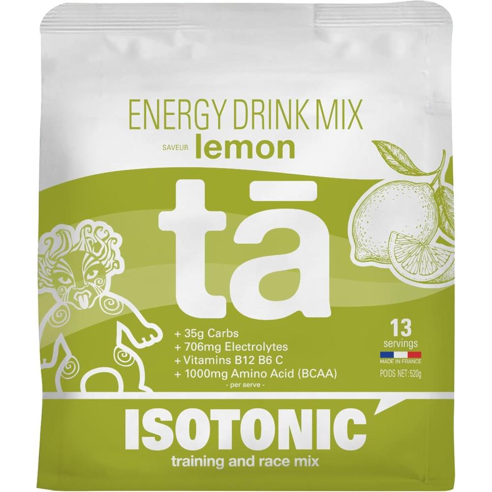imageBoisson nergtique fabrique en France Apport en Glucides Electrolytes sodium magnsium potassium Vit C B6 B12 et BCAA Sac de 520g soit 13 bidons de 500ml ColaCitron