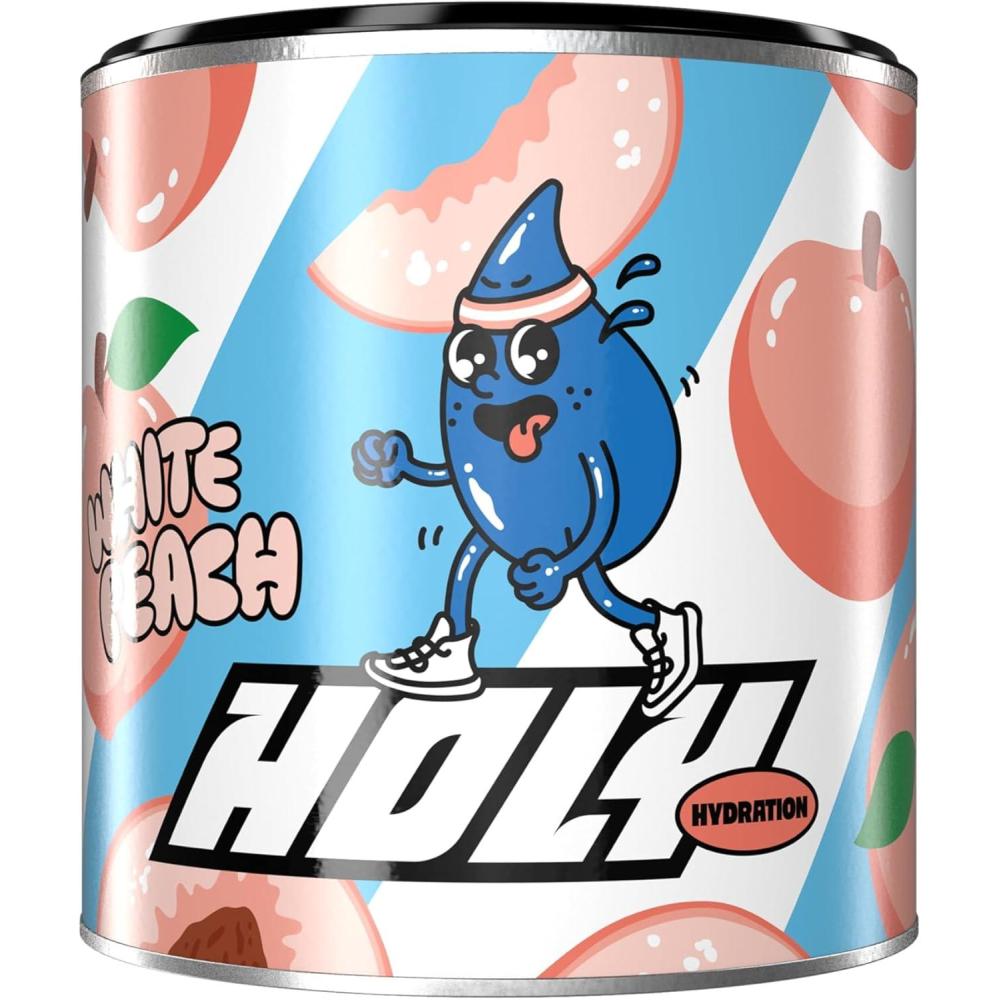 imageHOLY Hydration Lemon 50 portions avec de prcieux lectrolytes ampamp minraux Boisson hydratante Vgtalienne aux armes de fruits 100 naturels 350gWhite Peach