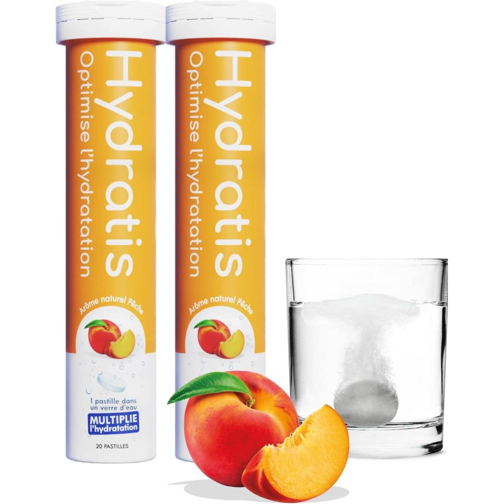 imageHYDRATIS Pastilles Hydratation Electrolytes Pche Amliore lHydratation et Favorise lnergie Formule Isotonique Sport Rcupration Bientre 1 mini tube 10 Pastilles2 TUBES
