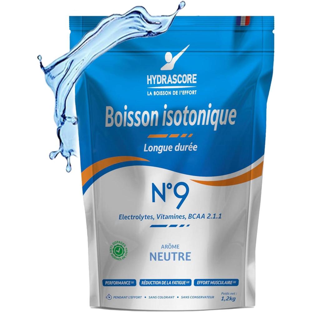 imageN9  Th Pche 1200 g  Nouvelle Recette  Boisson Isotonique nergtique pour Sportifs  Running Vlo Triathlon  nergisante ampamp Hydratante  lectrolytes Hydratation ampamp BCAA  H1034Neutre
