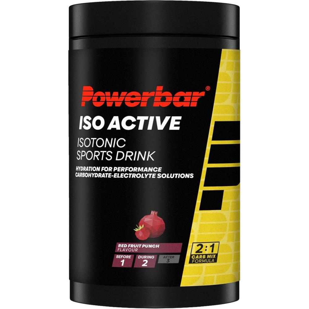imagePowerbar Isoactive Red Fruit 1320g Boisson Isotonique pour Sportifs 5 lectrolytes C2MAXRed Fruit