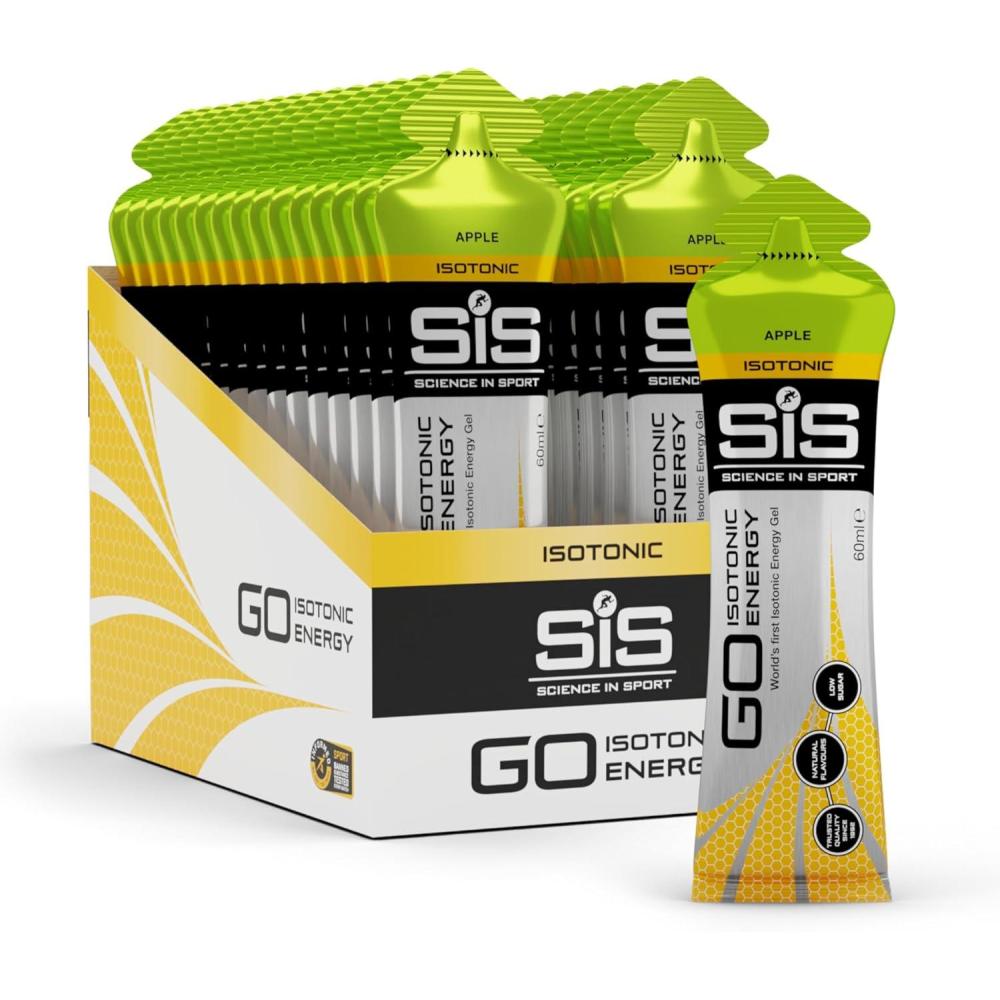 imageScience in Sport GO Gel nergtique Isotonique 15 x 60ml Salade de Fruits Vegan  Formulation Isotonique avec 22g de Glucides Bonne Source dnergie Alternative aux Boissons IsotoniquesPomme