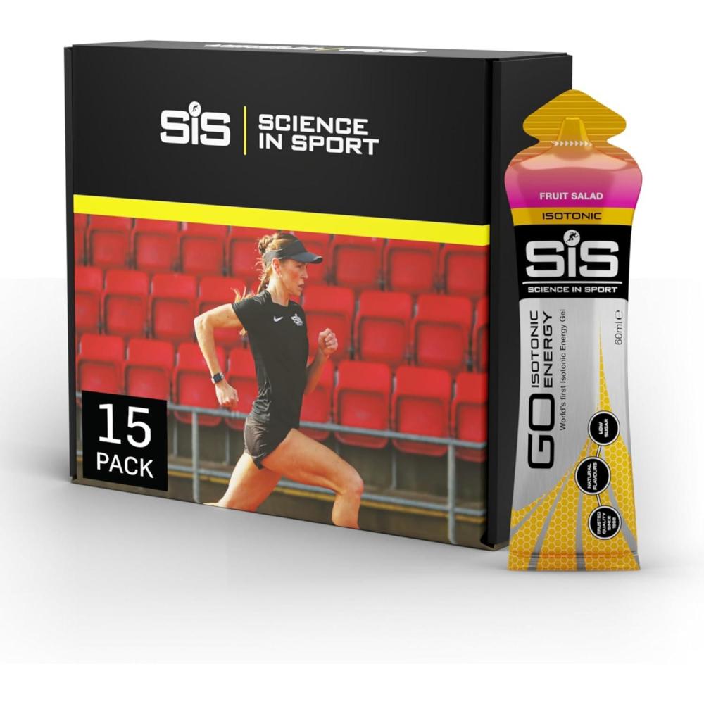 imageScience in Sport GO Gel nergtique Isotonique 15 x 60ml Salade de Fruits Vegan  Formulation Isotonique avec 22g de Glucides Bonne Source dnergie Alternative aux Boissons IsotoniquesSalade de fruits