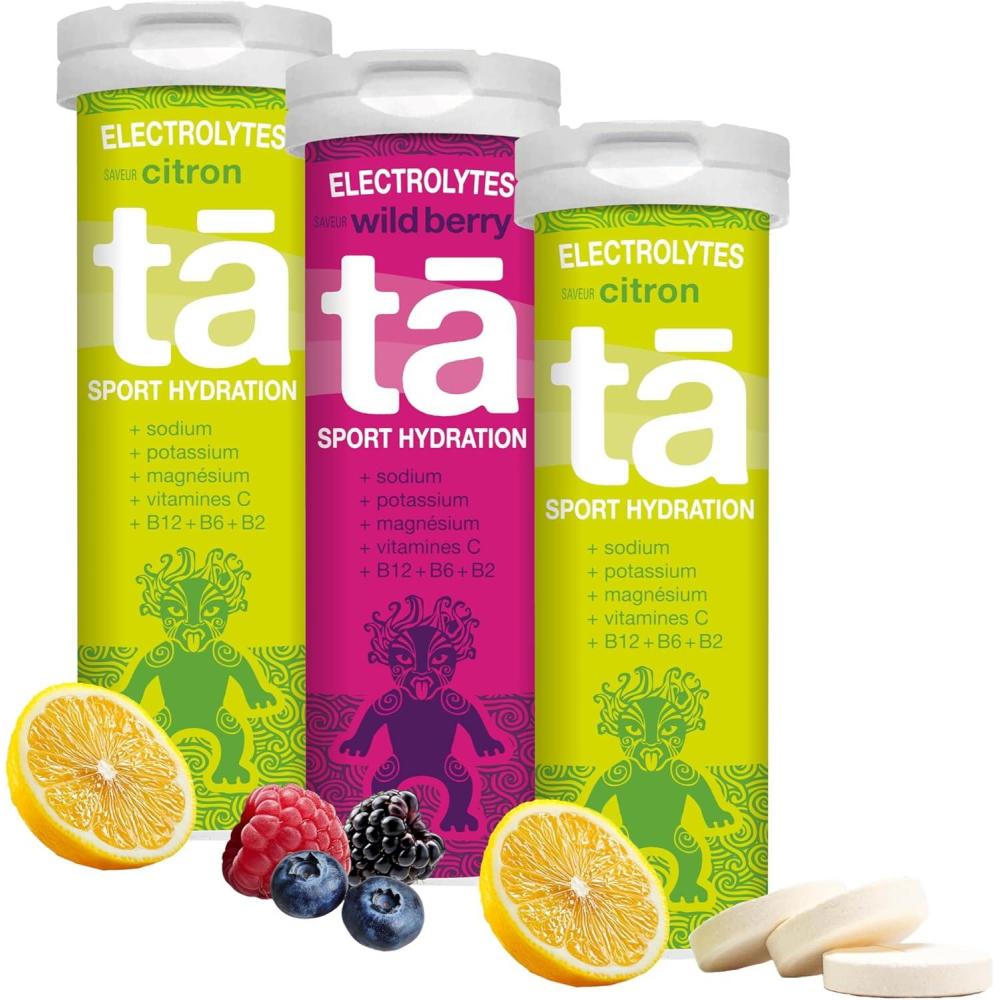 imageTA ENERGY PACK x3 Tubes Pastilles dhydratation Sels Minraux Vitamines Faibles en calories Rduit les crampes MADE IN FRANCE Citron fruits Rouges Pastque x3 MixCitron Citron FruitsRouges