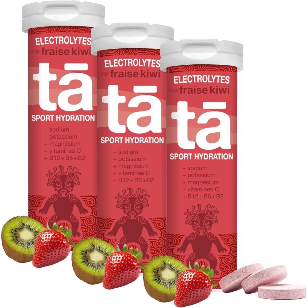 imageTA ENERGY  PACK x3 Tubes  Pastilles dhydratation  Sels Minraux  Vitamines  Faibles en calories  Rduit les crampes  MADE IN FRANCE Citron fruits Rouges Pastque x3 MixFraiseKiwi