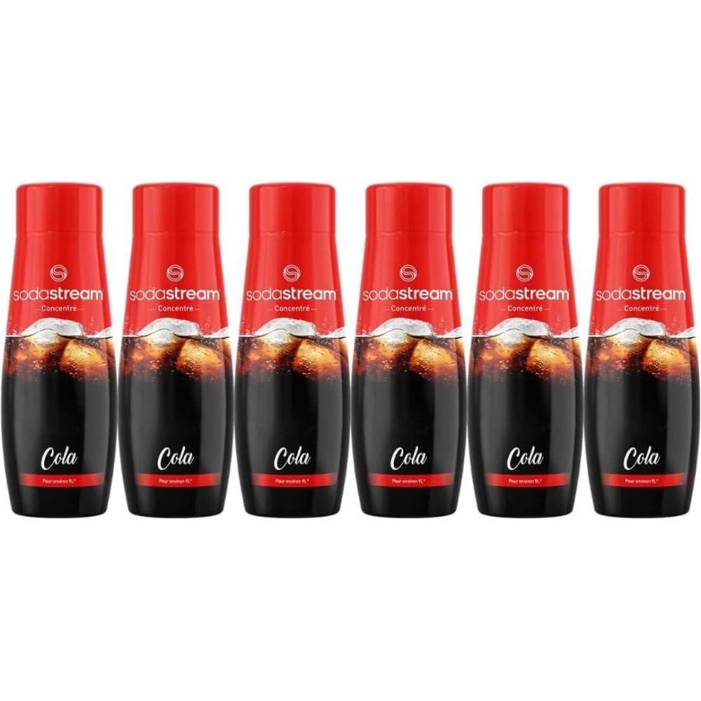imagesodastream Lot de 6 Concentrs Limonade sans Sucres pour Machine Eau Ptillante et Soda Prparez jusqu 9 litres de Limonade en Quelques Secondes 440mlCola