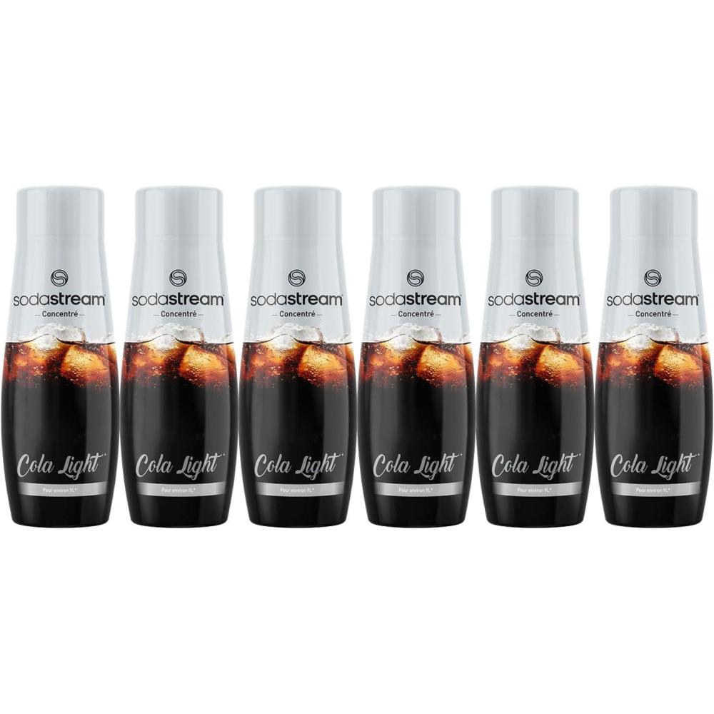 imagesodastream Lot de 6 Concentrs Limonade sans Sucres pour Machine Eau Ptillante et Soda Prparez jusqu 9 litres de Limonade en Quelques Secondes 440mlCola Light