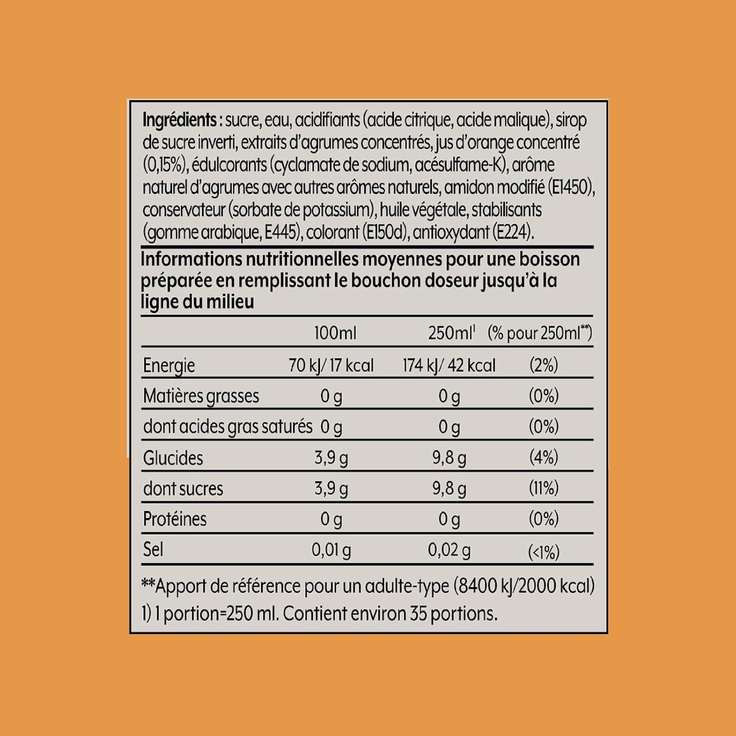 imagesodastream Lot de 6 Concentrs Limonade sans Sucres pour Machine Eau Ptillante et Soda Prparez jusqu 9 litres de Limonade en Quelques Secondes 440mlAgrumes