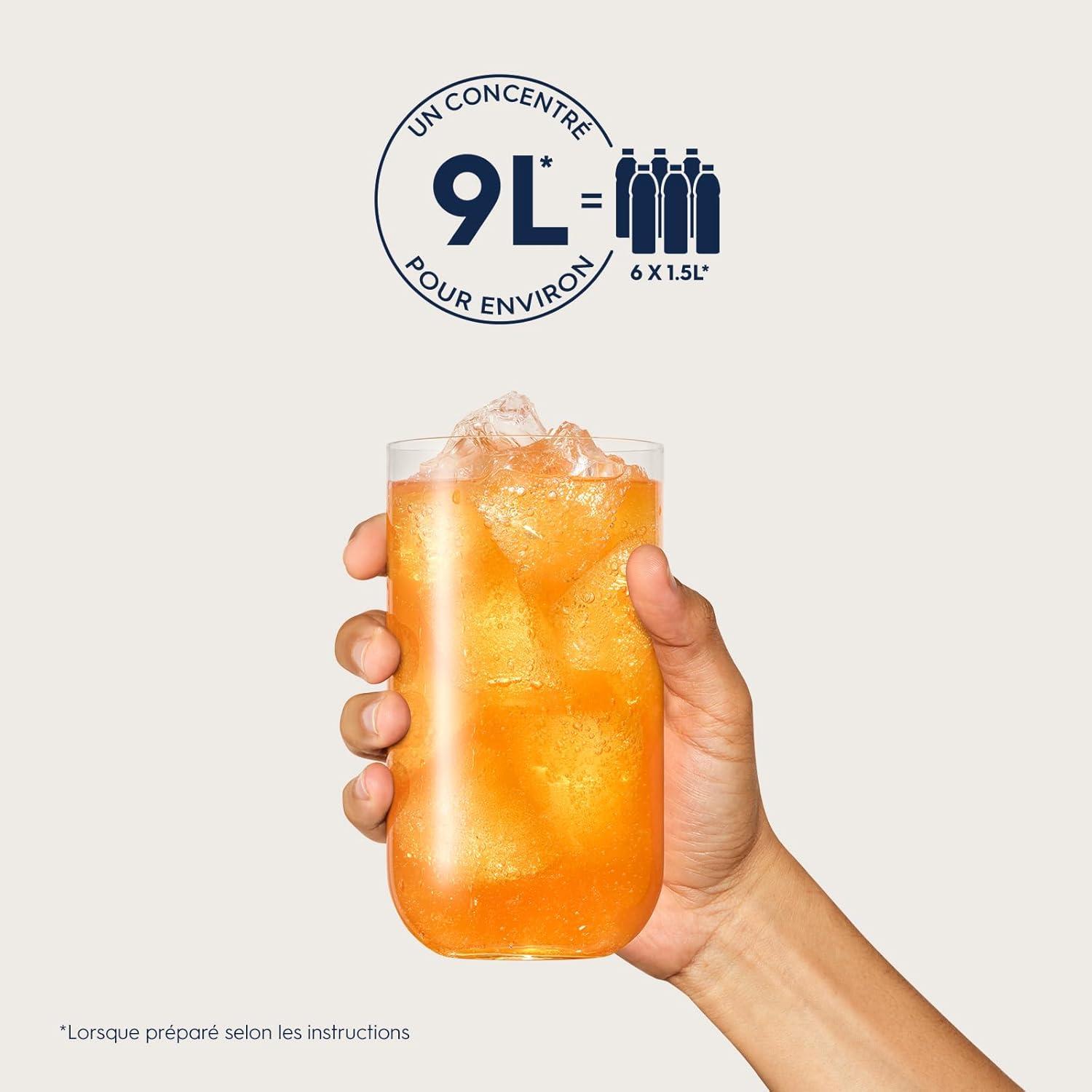 imagesodastream Lot de 6 Concentrs Limonade sans Sucres pour Machine Eau Ptillante et Soda Prparez jusqu 9 litres de Limonade en Quelques Secondes 440mlAgrumes