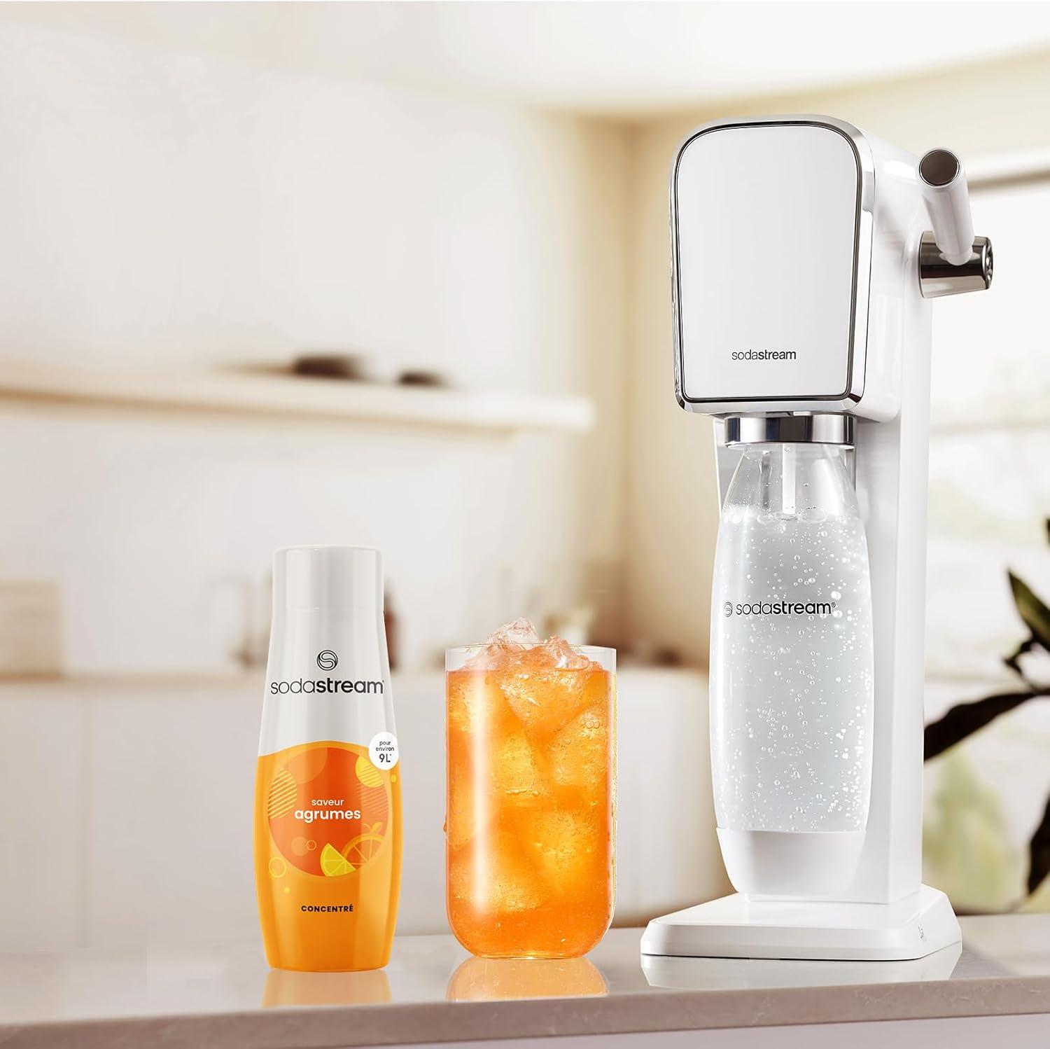 imagesodastream Lot de 6 Concentrs Limonade sans Sucres pour Machine Eau Ptillante et Soda Prparez jusqu 9 litres de Limonade en Quelques Secondes 440mlAgrumes