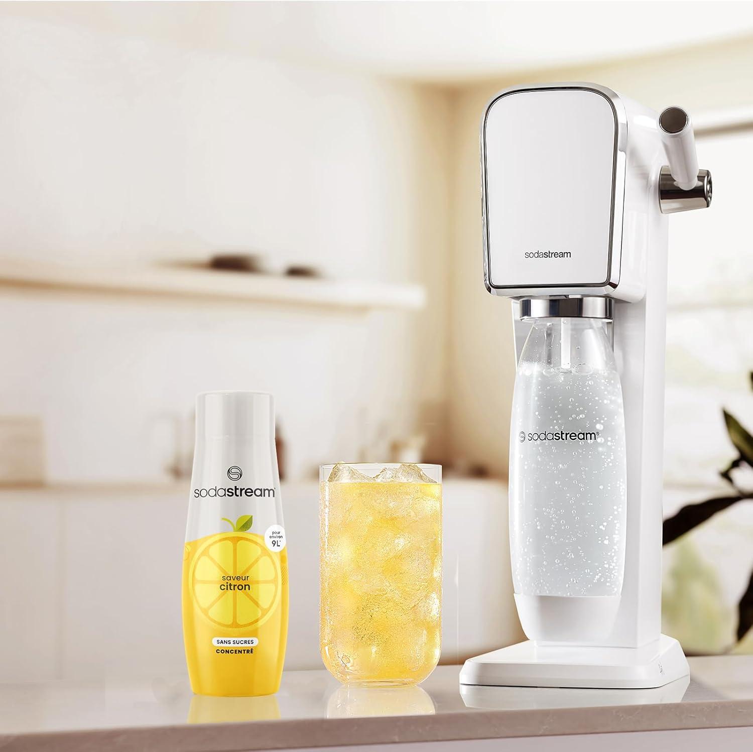 imagesodastream Lot de 6 Concentrs Limonade sans Sucres pour Machine Eau Ptillante et Soda Prparez jusqu 9 litres de Limonade en Quelques Secondes 440mlCitron Sans Sucres