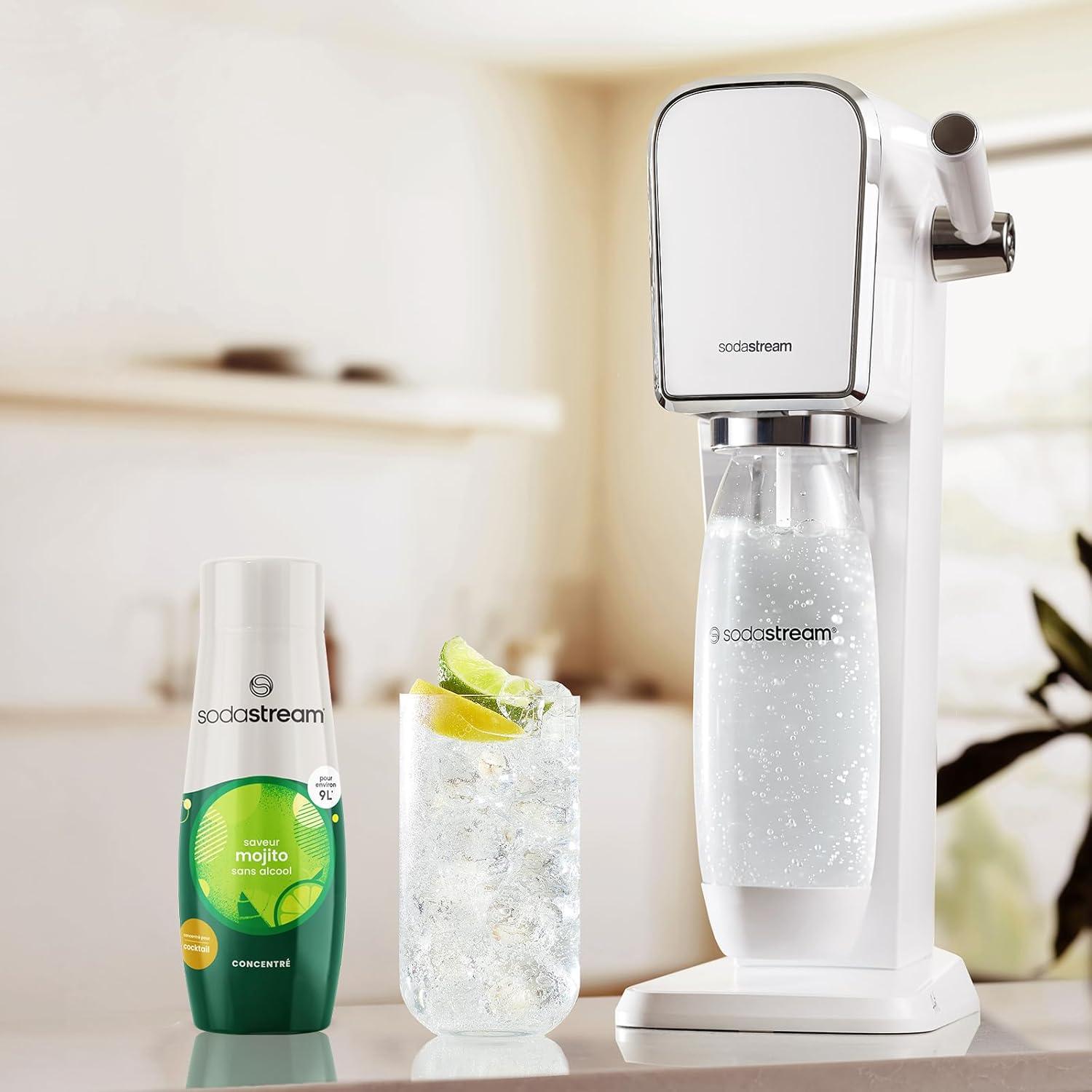 imagesodastream Lot de 6 Concentrs Limonade sans Sucres pour Machine Eau Ptillante et Soda Prparez jusqu 9 litres de Limonade en Quelques Secondes 440mlMojito Sans Alcool