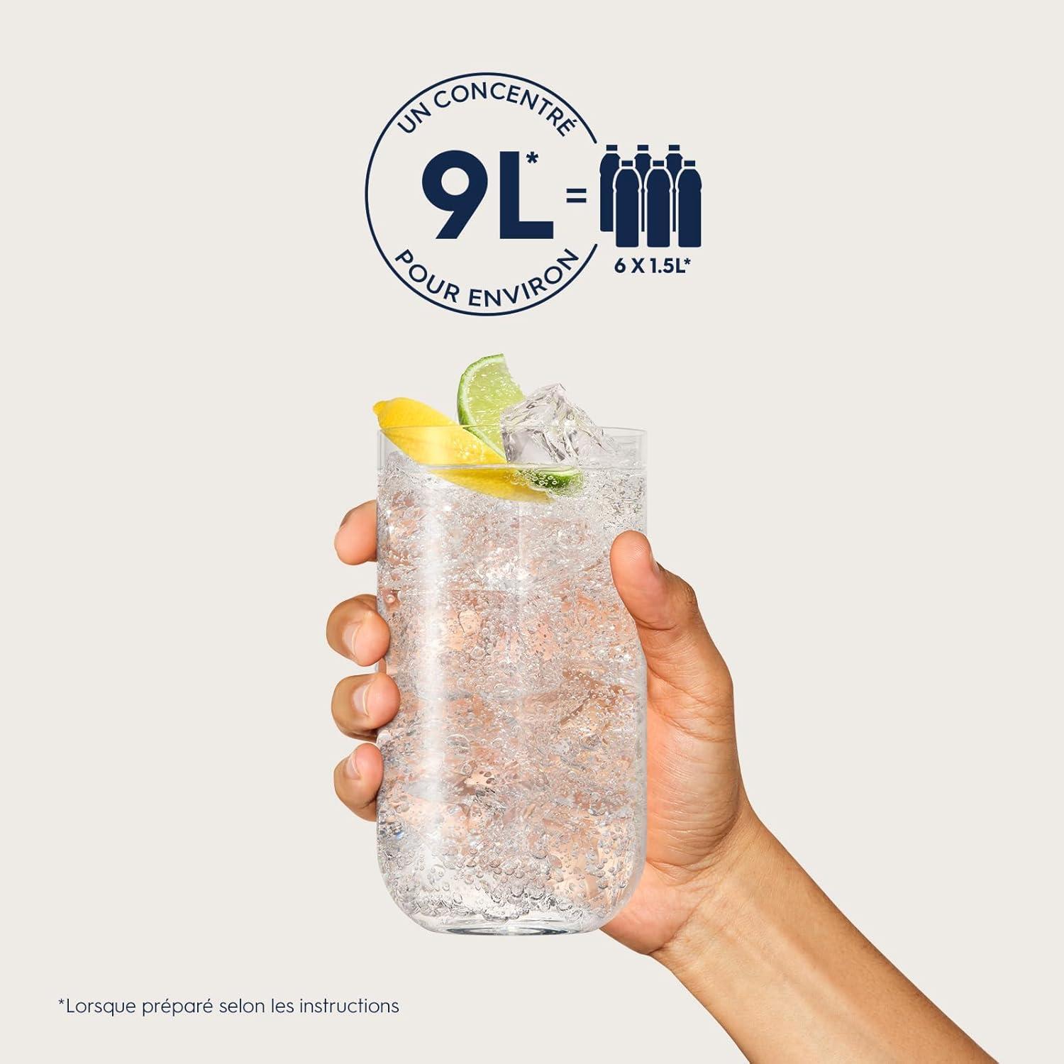 imagesodastream Lot de 6 Concentrs Limonade sans Sucres pour Machine Eau Ptillante et Soda Prparez jusqu 9 litres de Limonade en Quelques Secondes 440mlTonic