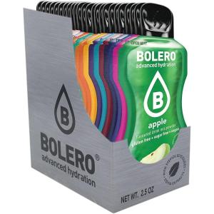 Bolero MIX STICKS 48x3g I boisson rafraîchissante en poudre sans sucre édulcorée à la stévia | hypocalorique à la vitamine C | pour diabétiques et sportifs