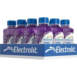 Electrolit, Lot de 12 bouteilles de boisson électrolyte, raisin, 75 ml(Raisin)