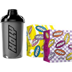 HOLY Hydration Kit de démarrage – Boisson sportive – 2×7 portions au goût fruité naturel – Avec électrolytes et minéraux – Végétalien – Sans sucre(Starter Set Duo)