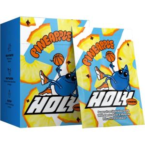 HOLY Hydration Lot de 10 boîtes de dégustation « canneberge » en poudre au goût canneberge | 10 portions d&rsquo;électrolytes et minéraux précieux | Boisson d&rsquo;hydratation | Végétalien avec arômes de fruits(Pineapple)