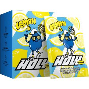 HOLY Hydration Lot de 10 boîtes de dégustation « canneberge » en poudre au goût canneberge | 10 portions d&rsquo;électrolytes et minéraux précieux | Boisson d&rsquo;hydratation | Végétalien avec arômes de fruits(Citron)