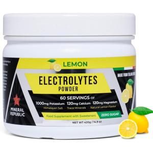 Honest Electrolyte Powder :Electrolytes sans Sucre de Haute Puissance/Électrolytes Keto Zéro Calorie avec Magnésium, Poudre Concentrée de Potassium, Sodium et Minéraux Keto/Sels de Jeûne(420 g (Lot de 1))